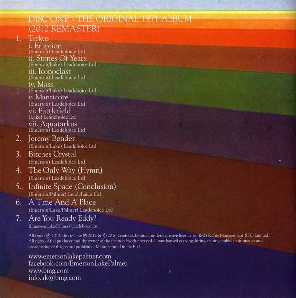 Emerson, Lake and Palmer Tarkus deluxe edition : Booklet 12